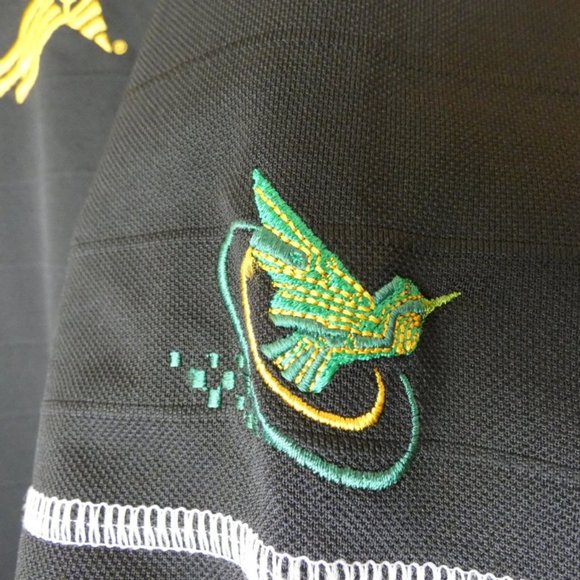 Antigua Men's Black Polo Shirt Size Large - Picture 4 of 8